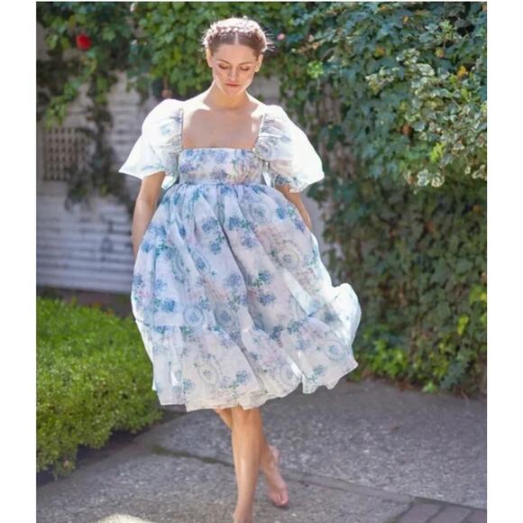 Selkie Dresses & Skirts - Selkie La Belle Etoile Organza French Puff Dress XL